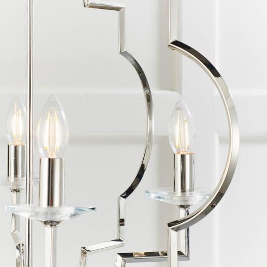 klasicky chrom art deco luster osvetlenie lampa osvetlenie obcianska elegantna luxus lampa krystal sklo kuchyna jedalen obyvacka luxusny okruhly tvar.jpg